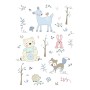 Drap de lit de bébé Cool Kids Forest (Berceau de 60)