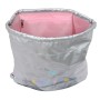 Bolsa Mochila con Cuerdas Benetton Silver Acolchado Plateado 35 x 40 x 1 cm