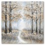 Cadre DKD Home Decor Toile Arbres Bois MDF (2 pcs) (100 x 3 x 100 cm)