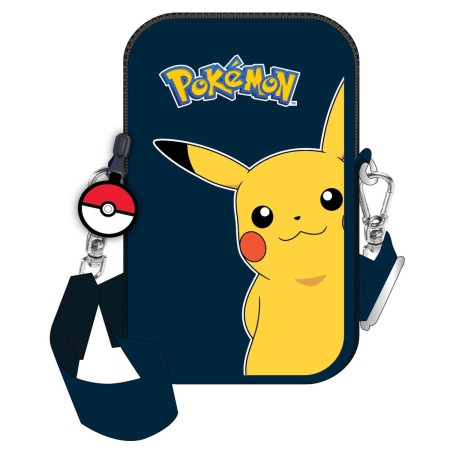 Bolso para Móvil Pokémon Pokeball Azul Negro 11 x 18 x 2 cm