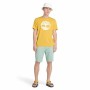 Camiseta de Manga Corta Hombre Timberland Kennebec River Tree Logo Short Amarillo