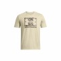 Camiseta de Manga Corta Hombre Under Armour ABC Camo Boxed Beige