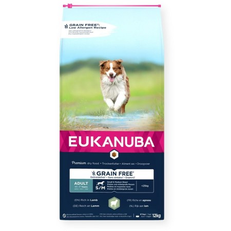 Nourriture Eukanuba Grain Free Adult Agneau 12 kg