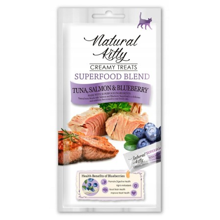 Collation pour Chat Natural Kitty Superfood Blend Poisson