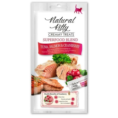 Collation pour Chat Natural Kitty Superfood Blend Poisson