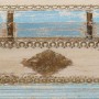 Coffre Alexandra House Living Bleu Bois de manguier 28 x 27 x 50 cm Style artisanal