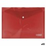 Porte-documents Ingraf Plastique Rouge Broche A4 (10 Unités)