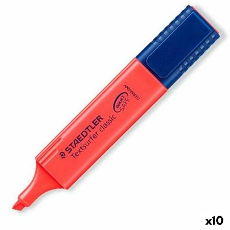 Marcador Fluorescente Staedtler Textsurfer Classic Rojo 10 Unidades