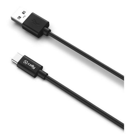 Cable USB-C Celly USB-C Negro 1 m