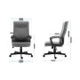 Silla de Oficina Mark Adler MA-Boss 3.2 Grey Negro Gris