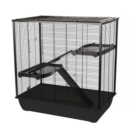 Cage INTER-ZOO G306ACTB Métal Plastique 80 x 80 x 48 cm