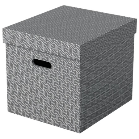 Caja de Almacenaje Esselte 628289 Gris Cartón (3 Unidades)