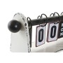 Calendrier de bureau DKD Home Decor Noir Métal Bois Marron Blanc PVC (28.5 x 11 x 13.5 cm) (2 pcs)