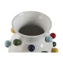 Jarrón Home ESPRIT Blanco Multicolor Dolomita 20 x 20 x 20 cm