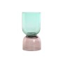 Jarrón Home ESPRIT Bicolor Cristal 10 x 10 x 21 cm