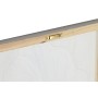 Cuadro Home ESPRIT Blanco Dorado Lienzo Madera MDF Hoja de planta Romántico 30 x 2,5 x 60 cm (2 Unidades)