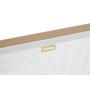 Cadre Home ESPRIT Blanc Doré Toile Bois MDF Moderne Feuille d'une plante 42 x 4 x 42 cm (2 Unités)