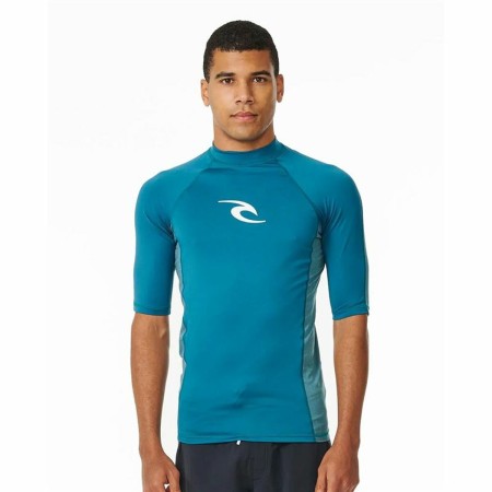 Camiseta de Manga Corta Hombre Rip Curl Waves Upf Azul