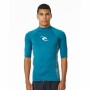 Camiseta de Manga Corta Hombre Rip Curl Waves Upf Azul