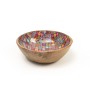 Bol Romimex Rouge Bois de manguier 25 x 8 x 25 cm