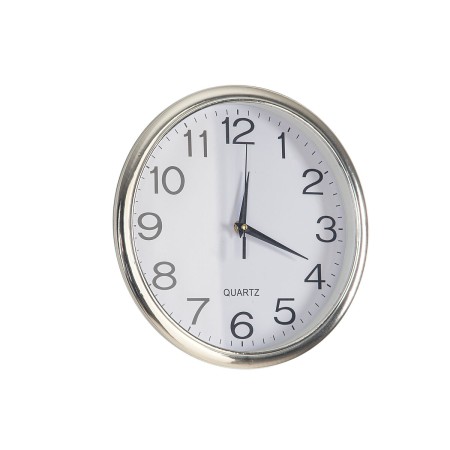 Reloj de Pared Romimex Plateado Plata Poliestireno 30 x 5 x 30 cm