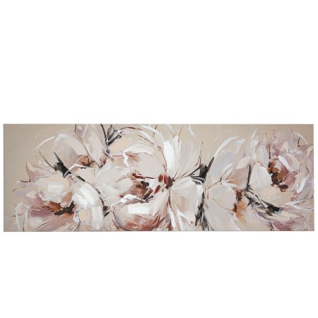 Cadre Huile Romimex Toile Fleurs 150 x 50 x 4 cm
