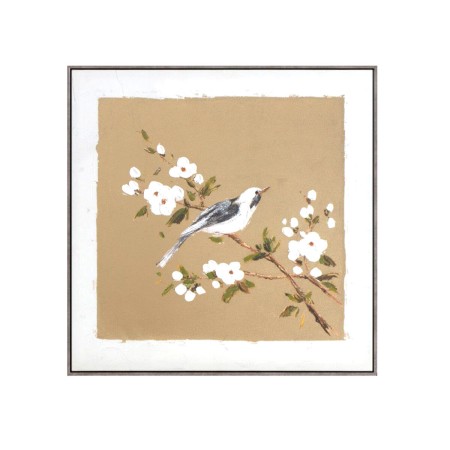 Cadre Huile Romimex Bois Toile Nature 62 x 62 x 4 cm