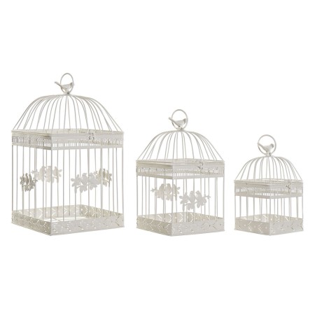 Cage DKD Home Decor Métal (3 pcs) (23.5 x 23.5 x 40 cm)