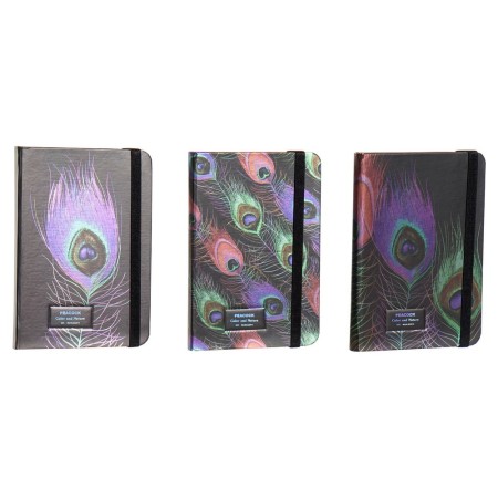 Carnet DKD Home Decor Noir (14.5 x 2 x 10.5 cm) (3 pcs)
