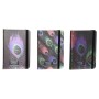 Carnet DKD Home Decor Noir (14.5 x 2 x 10.5 cm) (3 pcs)