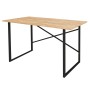 Bureau Alexandra House Living Noir Chêne Métal Bois MDP 120 x 75 x 60 cm industriel