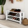 Banco zapatero Alexandra House Living Blanco 84 x 44 x 29 cm 2 Estantes