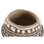 Cache-pot Home ESPRIT Blanc Marron Beige Marron Clair Ciment Tropical 25 x 25 x 18 cm