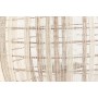 Portavelas Home ESPRIT Blanco Natural Madera Cristal 37 x 37 x 56 cm