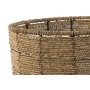 Set de Maceteros Home ESPRIT Marrón Fibra Tropical 31 x 31 x 24 cm
