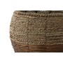 Set de Maceteros Home ESPRIT Natural Metal Fibra Tropical 32 x 32 x 23 cm