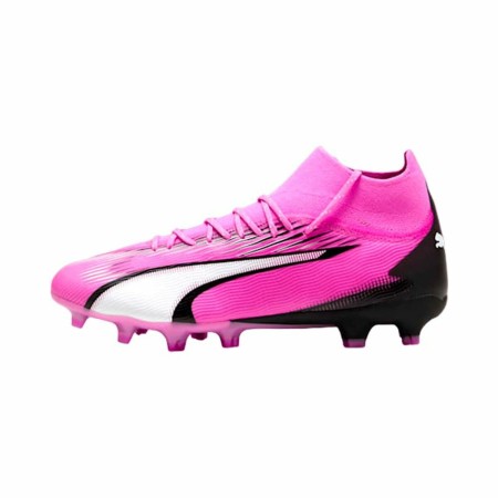 Chaussures de Football pour Adultes Puma Ultra Pro FG/AG Blanc Rose