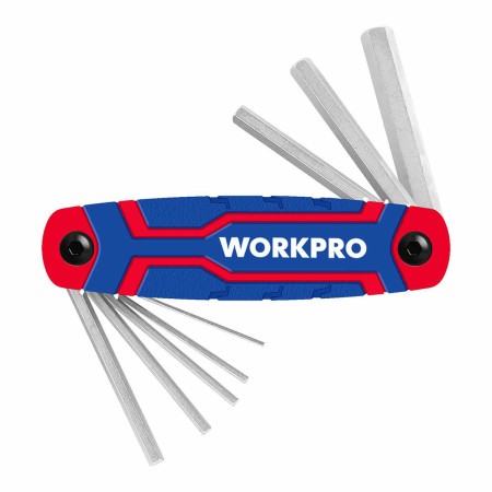 Juego de Llaves Allen Workpro Plegable 8 Piezas