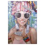 Cuadro Alexandra House Living Girl Madera 80 x 3 x 120 cm