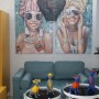 Cuadro Alexandra House Living Girl Madera 80 x 3 x 120 cm
