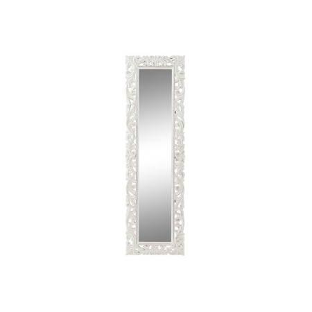 Miroir mural DKD Home Decor Blanc Bois de manguier Décapé (44 x 3 x 151 cm)