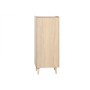 Cajonera Home ESPRIT Natural Ratán Madera de Paulonia 40 x 30 x 104 cm