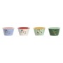 Cuenco Home ESPRIT Multicolor Shabby Chic 480 ml 13,2 x 13,2 x 7,5 cm (4 Unidades)