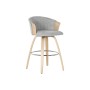 Taburete Home ESPRIT Gris Madera 58 x 56 x 86 cm