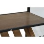 Botellero Home ESPRIT Negro Natural Madera Metal Cristal 102 x 32 x 60 cm