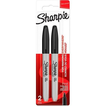 Rotulador permanente Sharpie Negro (2 Unidades)