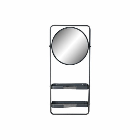 Etagère de salle de bains DKD Home Decor Noir Métal Miroir (55 x 20 x 120 cm)