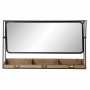 Miroir DKD Home Decor Noir Bois Métal (100 x 20 x 60 cm)