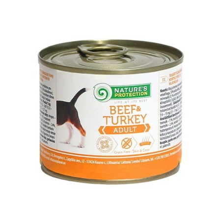 Comida húmeda NATURE'S PROTECTION Adult Beef Carne de vacuno 200 g