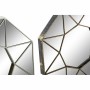 Miroir mural DKD Home Decor Miroir Champagne Cuivré Clair polypropylène (25 x 2 x 25 cm) (2 pcs)